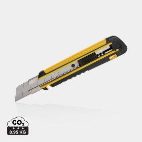 Refillable RCS rplastic heavy duty snap-off knife soft grip Yellow