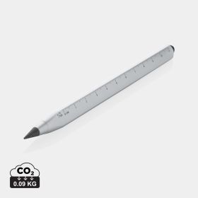 Eon RCS recycled aluminium infinity multitasking pen Silver
