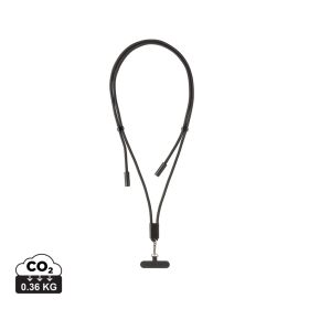 LoopAmp RCS RPET adjustable 160 cm phone cord with 60W cable