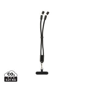 LoopAmp RCS RPET adjustable phone wrist strap 60W cable