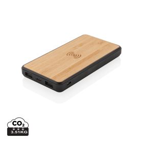 Bambu 8.000 mAh powerbank med trådlös laddning