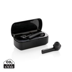 Free Flow TWS earbuds in charging case black