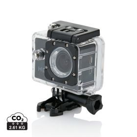 Action camera inc 11 accessories black, black