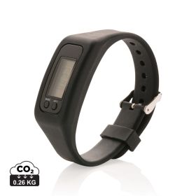 Pedometer bracelet black