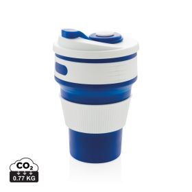Foldable silicone cup Blue