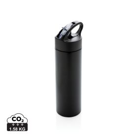 Sport bottle with straw Black