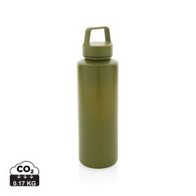 RCS certified recycled PP water bottle with handle Green