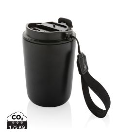 Cuppa RCS re-steel vacuum tumbler with lanyard Black