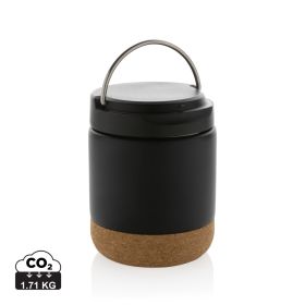 Savory RCS certified recycled stainless steel foodflask Black