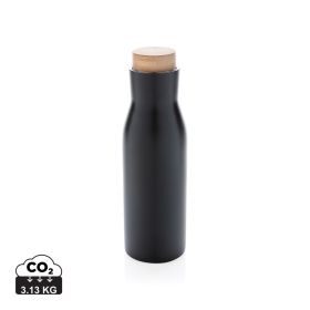 Clima leakproof vacuum bottle with steel lid Black
