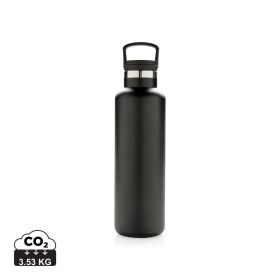 Vacuum insulated leak proof standard mouth bottle black