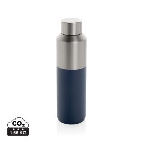 Fluid RCS certified recycled steel water bottle 600ml Navy Blue