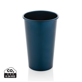 Alo RCS recycled aluminium lightweight cup 450ml Navy Blue
