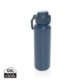 Via RCS Re-steel lockable sport bottle 600ML Navy Blue