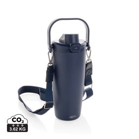 Avira Ayala RCS re-steel duosip lockable crossbody tumbler Navy Blue