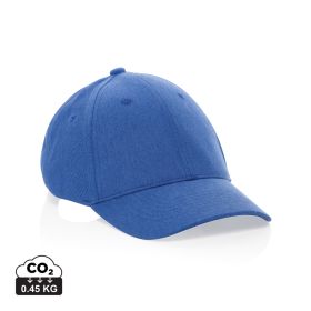 Milo AWARE™ recycled heather 6 panel cap 200gr Blue