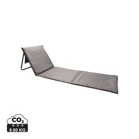 Foldable beach lounge chair grey