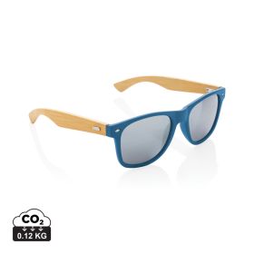Bamboo and RCS recycled plastic sunglasses Blue