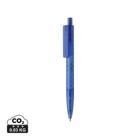 X3 GRS recycled PC plastic pen frosted Blue