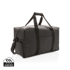 Smooth PU weekend duffle Black