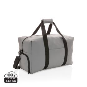 Smooth PU weekend duffle grey