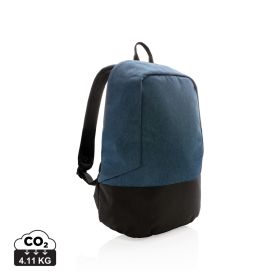 Standard RFID anti theft backpack PVC free blue