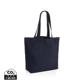 Impact Aware™ 240 gsm rcanvas shopper w/pocket undyed Navy Blue