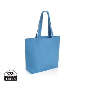Impact Aware™ 240 gsm rcanvas shopper w/pocket Turquoise