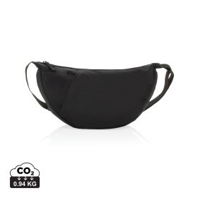 Crescent XL AWARE™ RPET half moon sling bag Black