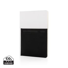 A5 Deluxe notebook with smart pockets white