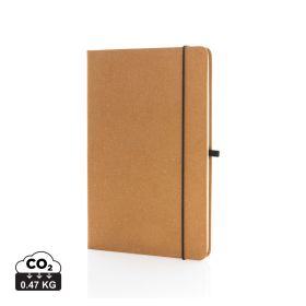 GRS Recycled leather hardcover notebook A5 Brown