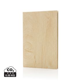 Kavana wood print A5 notebook Brown