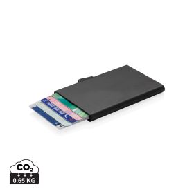 C-Secure aluminium RFID card holder Black