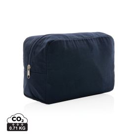 Impact Aware™ 285 gsm rcanvas toiletry bag  Navy Blue