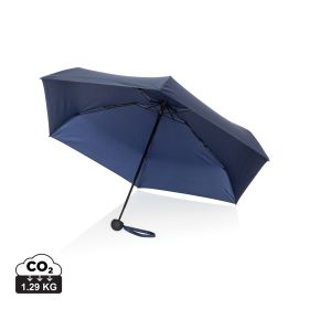 19.5" Aware™ RPET super mini manual 190T Pongee umbrella Navy Blue