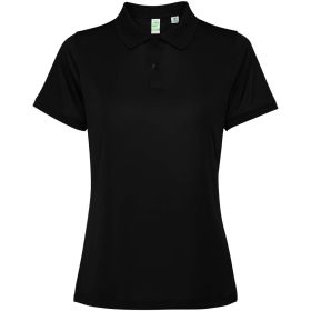 Tormo short sleeve women's polo  Solid black