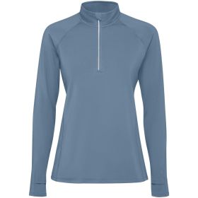 Estambul long sleeve women's half zip sweatshirt Blue