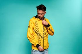 Sublimated hoodie with zipper