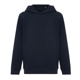 IQONIQ Yengo kids recycled cotton hoodie with sidepockets navy