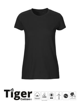 Tiger Cotton Ladies Tiger Cotton T-shirt Black