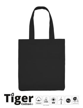 Unisex Twill Bag Tiger Cotton Black