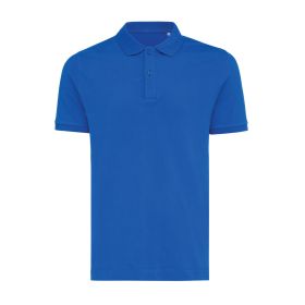 IQONIQ Yosemite recycled cotton pique polo royal blue