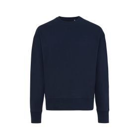 IQONIQ Kruger relaxed recycled cotton crew neck navy