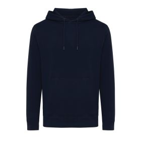 IQONIQ Rila lightweight recycled cotton hoodie navy