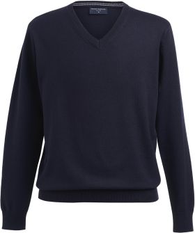 Berlin Merino V-neck (M) Navy Blue