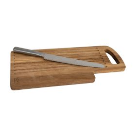 CUTTING BOARD WITH BREAD KNIFE MELLTORP