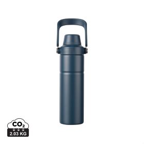 VINGA Baltimore trek RCS recycled SS bottle 600 ML Navy Blue