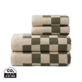 VINGA Elba OCS organic cotton towel, 4 pcs set green