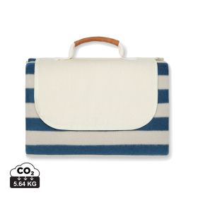VINGA Alba GRS RPET picnic blanket medium Navy Blue