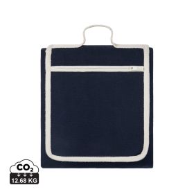 VINGA Volonne AWARE™ recycled canvas picnic blanket blue